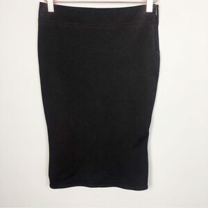 GUCCI | Dark Brown Pencil Skirt Banded Back Hem Women’s Size Small